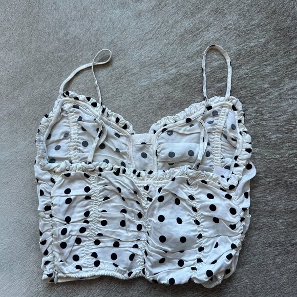 Maje Polka Dot Cropped Tank - Picture 2 of 4